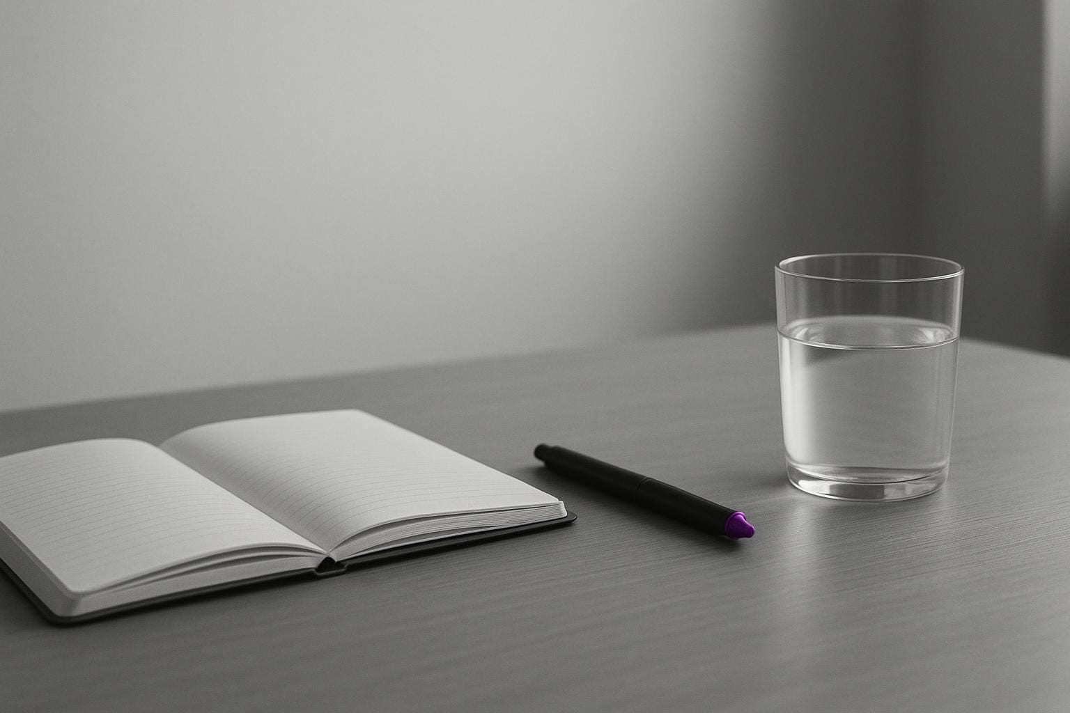 Notizbuch und Stift auf einem Besprechungstisch, Symbolbild für eCommerce-Consulting im Mittelstand